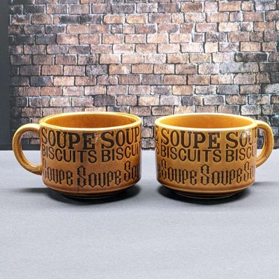 Tasses à soupe (2pcs) céramique